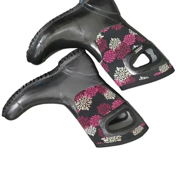 Bogs Boots Girls Kids North Hampton Pompons Pull Waterproof - Picture 4 of 5